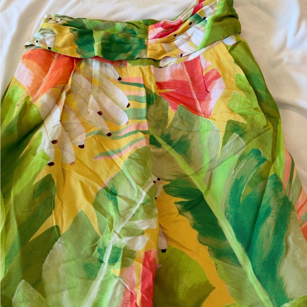 Anthropologie x Farm Rio Tropical Printed Women's Balloon Pants Medium - Picture 3 of 5